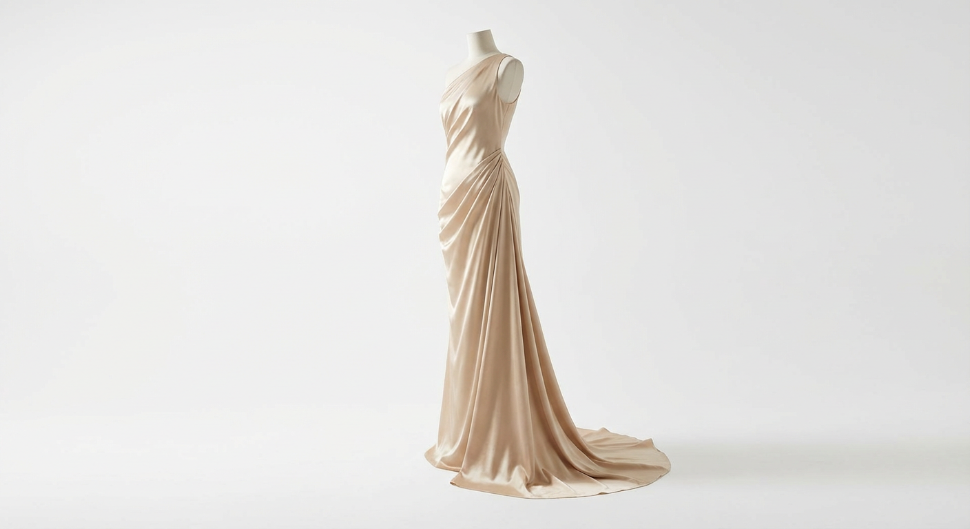 Silk Draped Gown